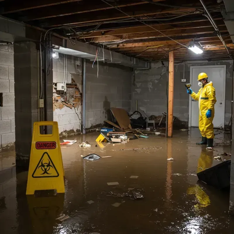 Flooded Basement Electrical Hazard in Sanborn County, SD Property